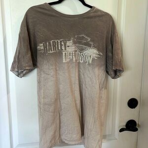 Harley Davidson 100% cotton grayish tan colored short sleeve T-shirt size large
